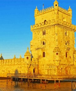 Belem Tower Portugal paint by numbers