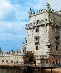 Belem Tower Lisbon paint by numbers