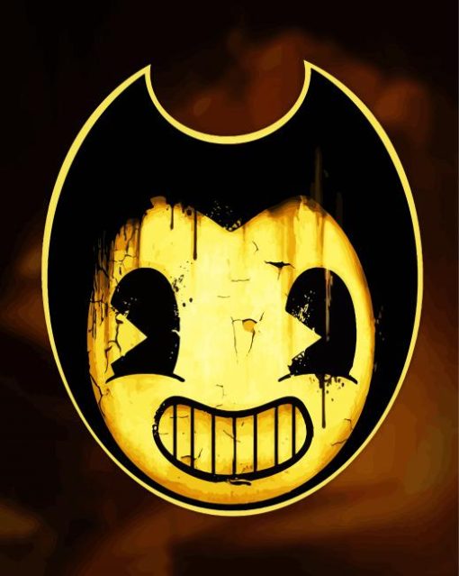 Bendy Character Head paint by numbers