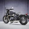 Black Triumph Motorcycle paint by numbers