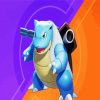 Blastoise Video Game paint by numbers