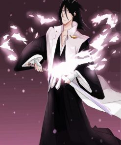 Japanese Byakuya Kuchiki paint by numbers