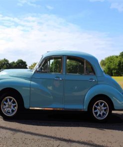 Blue Morris Minor paint by numbers