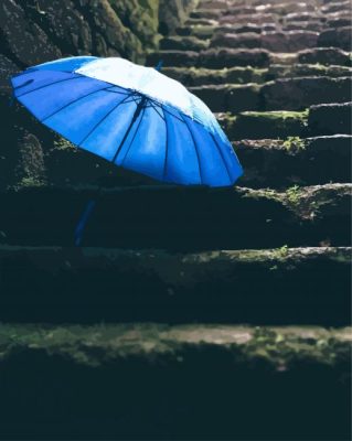 Blue Umbrella paint by numbers