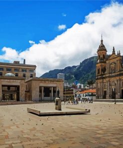 Plaza De Bolívar De Bogotá paint byb numbers