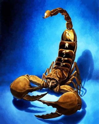 Brown Scorpion Insect paint by numbers