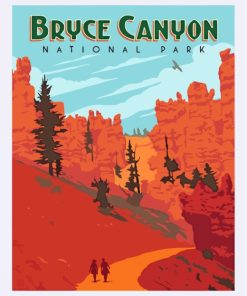 Bryce Canyon Poster paint by numbers