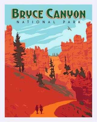 Bryce Canyon Poster paint by numbers