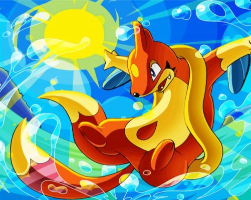 Powerful Buizel paint by numbers