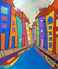 Burano Italy Art paint by numbers