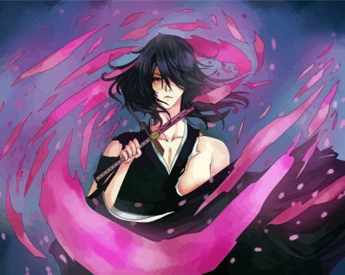 Byakuya Kuchiki Character paint by numbers