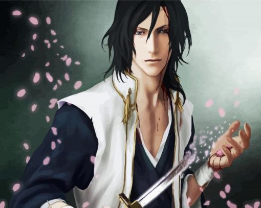 Byakuya Kuchiki paint by numbers