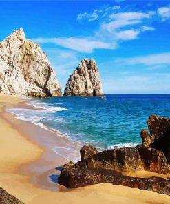 Cabo San Lucas Beach paint by numbers