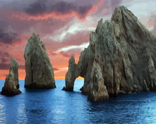 Cabo San Lucas paint by numbers