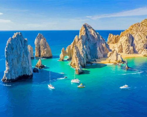 Cabo San Lucas Seascape paint by numbers