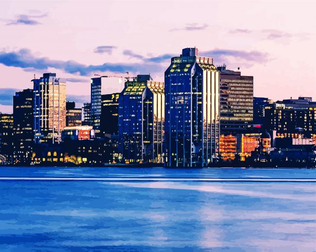 The Wonderful City Halifax paint by numbers