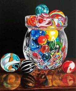 Aesthetic Candy Jar paint by numbers