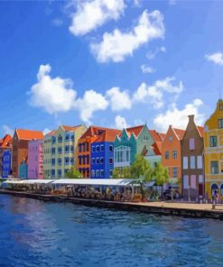 Caribbean Curacao Island paint by numbers