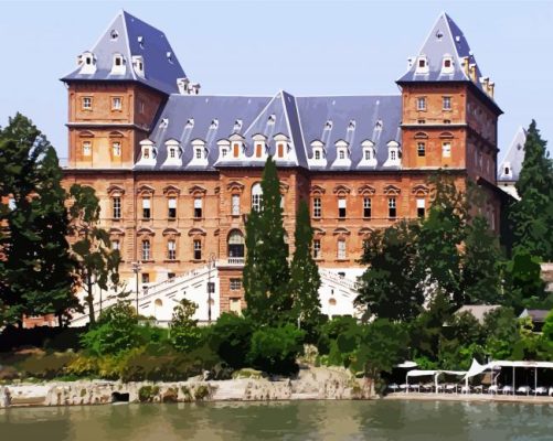 Aesthetic Castello Del Valentino paint by numbers