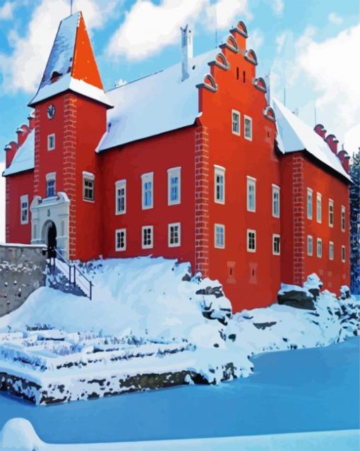 Červená Lhota Castle paint by numbers