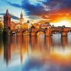 Charles Bridge At Sunset paint by numbers