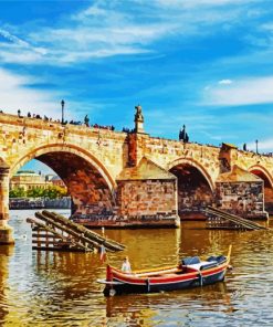 Charles Bridge Prague paint by numbers