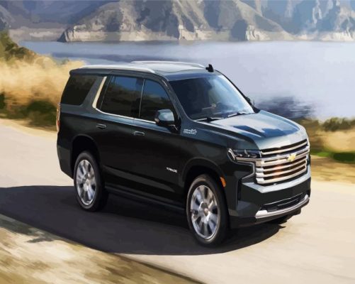 Chevrolet Tahoe On Road paint by numbers