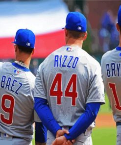 Chicago Cubs Players paint by numbers