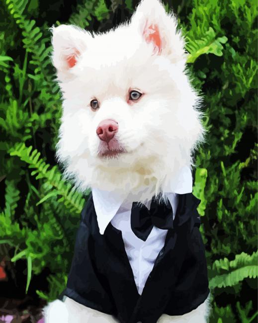Classy Eskimo Dogs paint by numbers