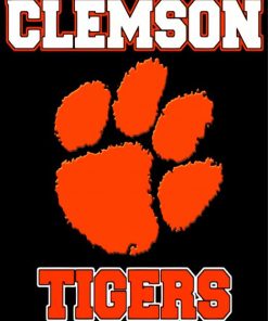 Clemson Tigers Logo Poster paint by numbers