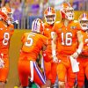 Clemson Tigers Football paint by numbers