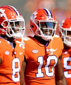 Clemson Tigers Players paint by numbers