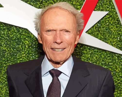 American Clint Eastwood paint by numbers
