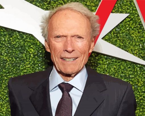 American Clint Eastwood paint by numbers