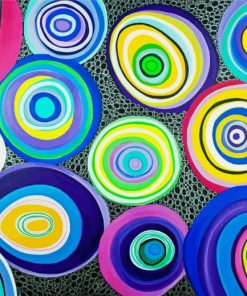 Aesthetics Colorful Circles paint by numbers