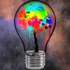 Colorful Light Bulb paint by numbers