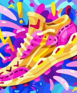 Colorful Sneakers paint by numbers