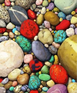 Colorful Stones paint by numbers