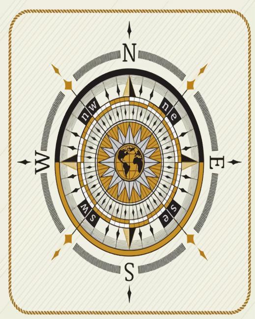 Compass Illustration paint by numbers