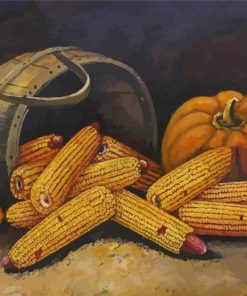 Corn And Pumpkin paint by numbers