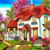 Cottage House paint by numbers