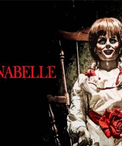 Creepy Annabelle paint by numbers