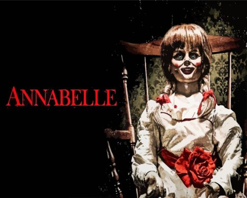 Creepy Annabelle paint by numbers