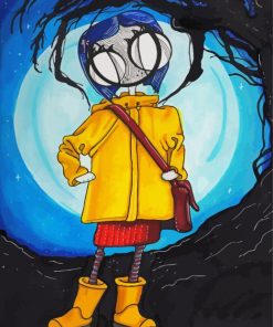 Creepy Coraline Jones paint by numbers