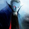 Creepy Dracula Man paint by numbers