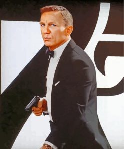 Daniel Craig James Bond paint by numbers