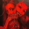 Devil Girl Art paint by numbers