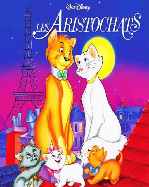 The Aristocats Disney Animation paint by numbers