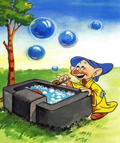 Dopey Blowing Bubbles paint by numbers