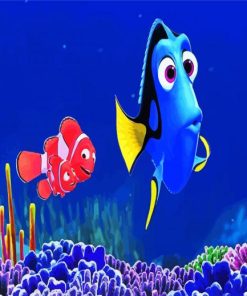 Dory And Clownfishes paint by numbers